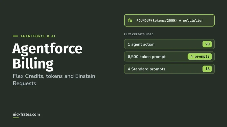 Agentforce Billing in 2026: How Flex Credits, Tokens and Einstein Requests Are Metered