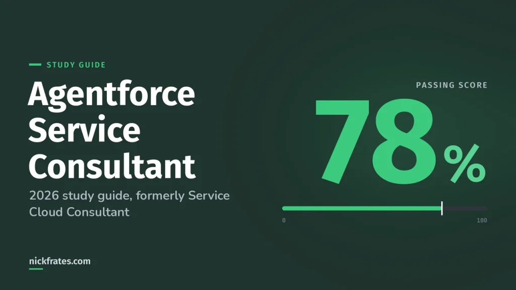 Agentforce Service Consultant Certification Study Guide (2026): Formerly Service Cloud Consultant
