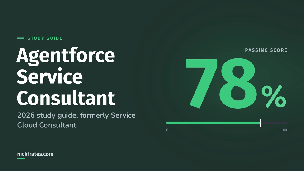 Agentforce Service Consultant Certification Study Guide (2026): Formerly Service Cloud Consultant