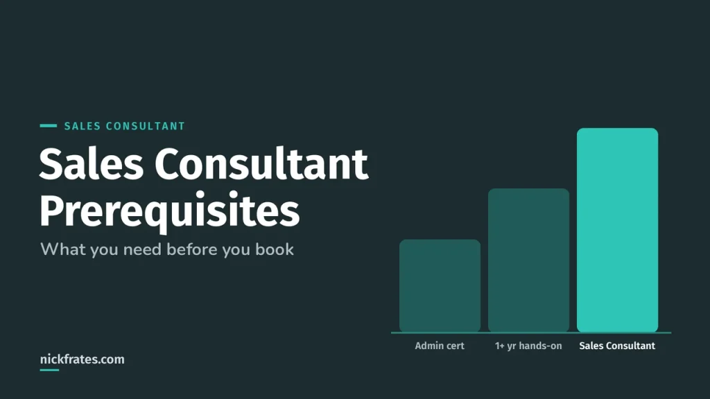 Sales Consultant Certification Prerequisites & Cost (2026)