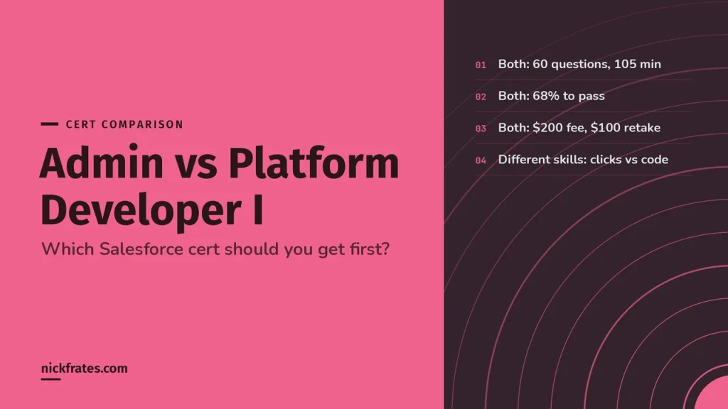 Salesforce Admin vs Platform Developer I: Which Certification Should You Get First?