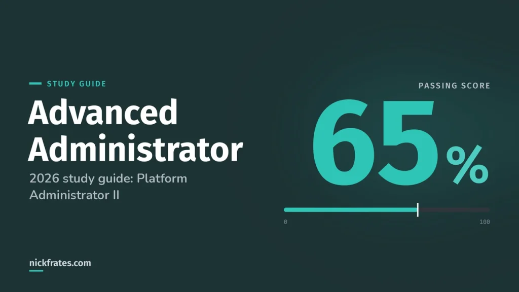 Salesforce Advanced Administrator Certification Study Guide (2026): Platform Administrator II Outline and Practice Questions