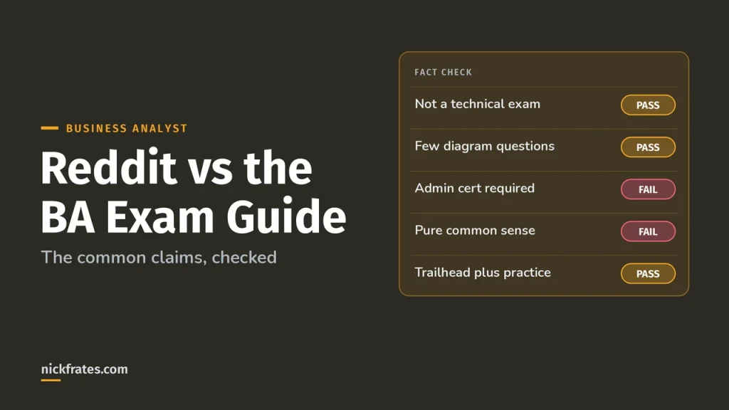 What Reddit Says About the Salesforce BA Exam (and What’s Right)