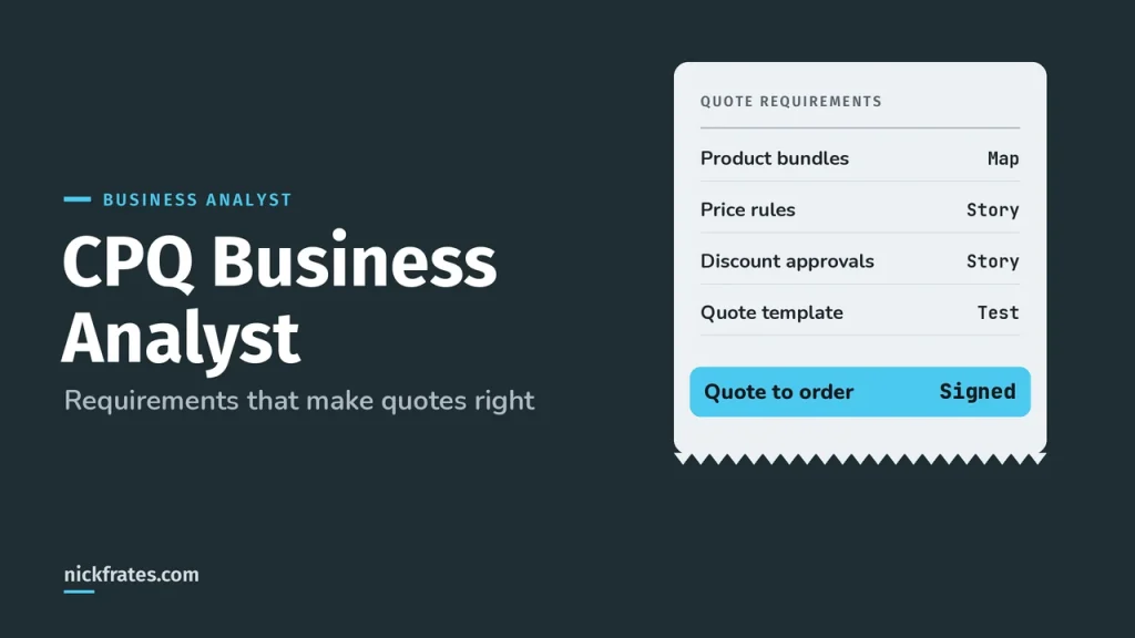 Salesforce CPQ Business Analyst: Skills & Requirements Guide