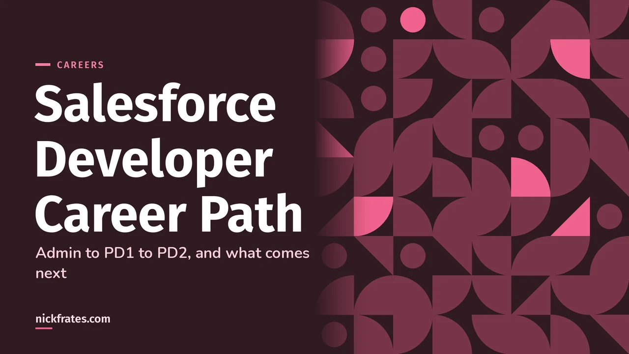 Header image: the Salesforce developer career path, from Admin to Platform Developer I to Platform Developer II.