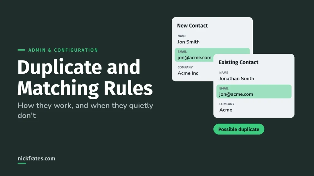 Salesforce Duplicate and Matching Rules: How They Work and When They Don’t