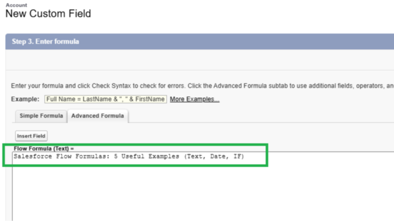 Salesforce Flow Formulas: 5 Useful Examples (Text, Date, IF)