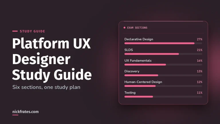 Salesforce Platform UX Designer Certification Study Guide (2026): Exam Outline, Topics and How to Pass