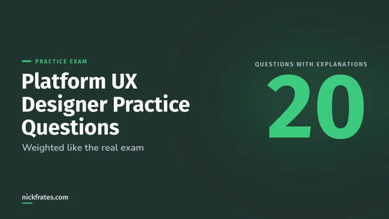 Salesforce Platform UX Designer Practice Questions: 20 Questions (2026)