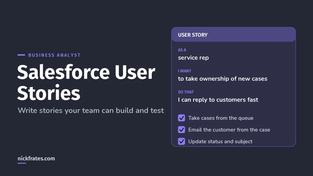 Writing Salesforce User Stories: Template, Examples & Acceptance Criteria